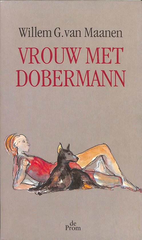 Vrouw met Dobermann — boekomslag