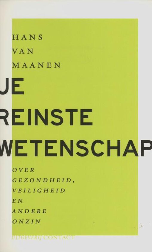 Je Reinste Wetenschap — boekomslag