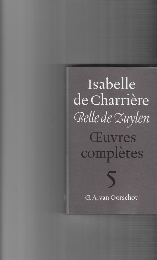 5 Oeuvres complets — boekomslag