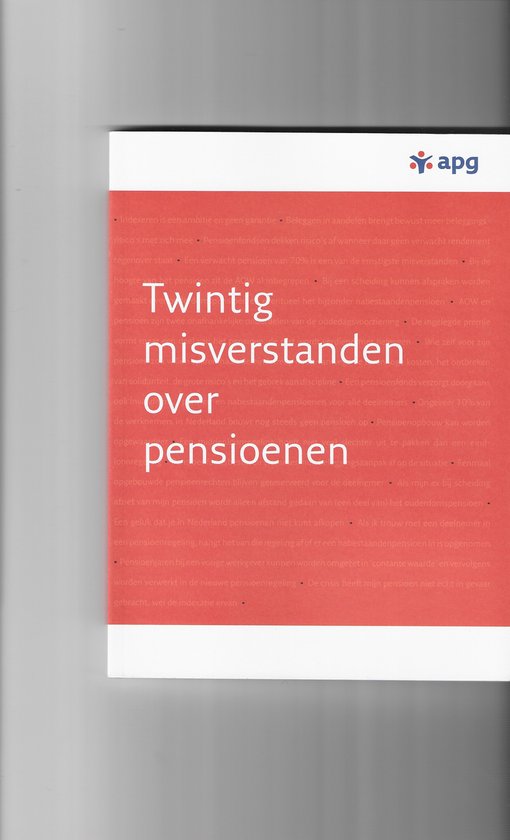 De schadelijkste misverstanden over pensioenen — boekomslag