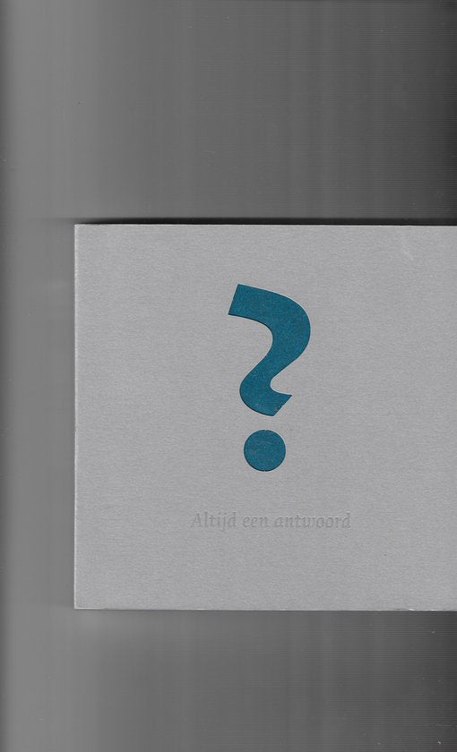 Altijd een antwoord — boekomslag