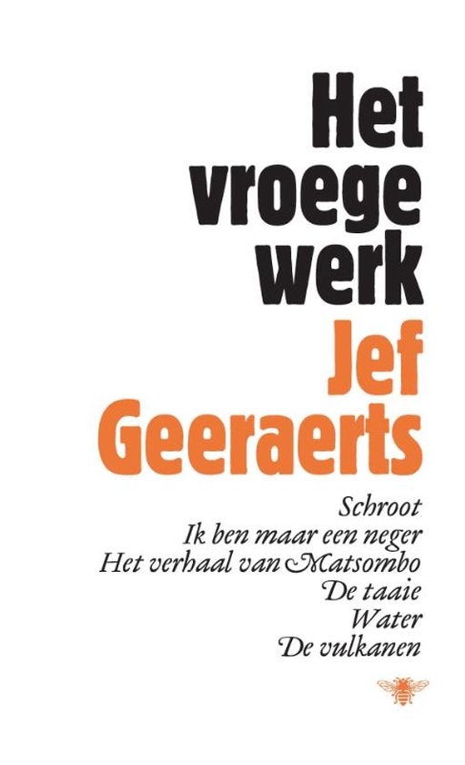 Het vroege werk — boekomslag