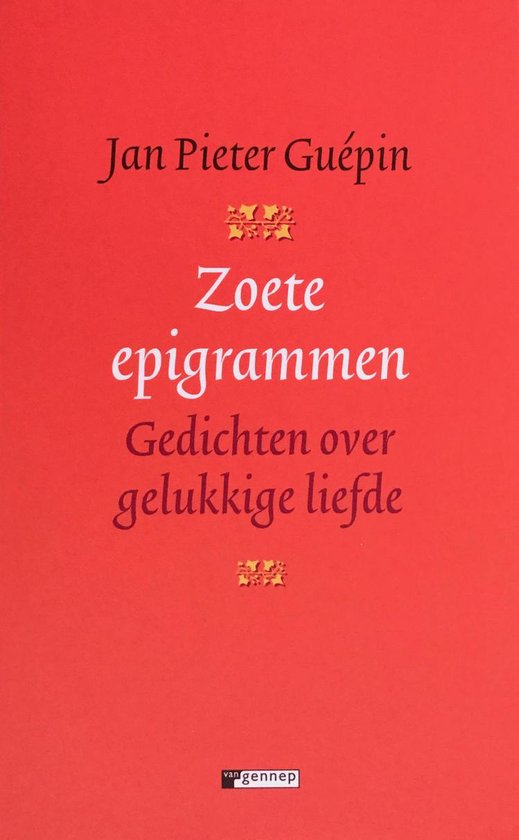 Zoete Epigrammen — boekomslag
