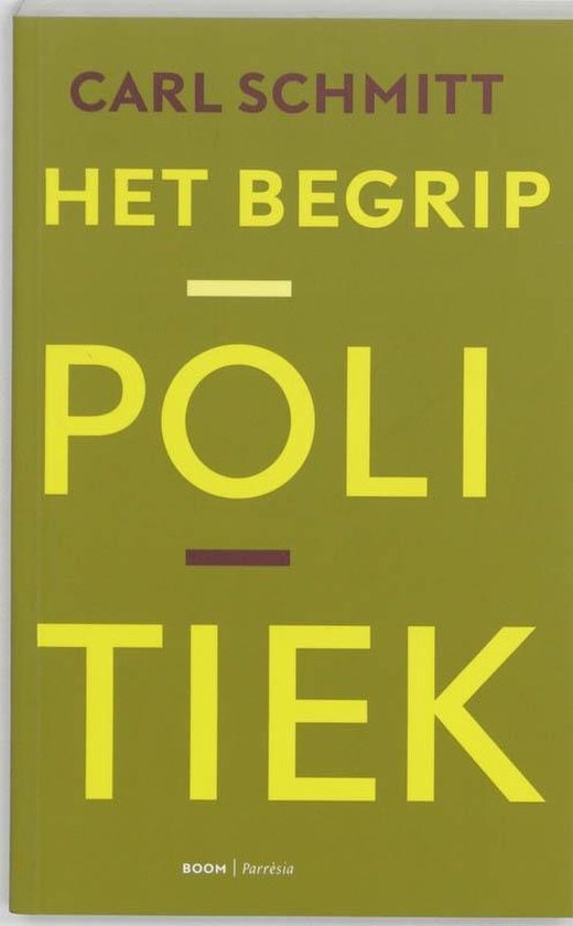 Het begrip politiek — boekomslag