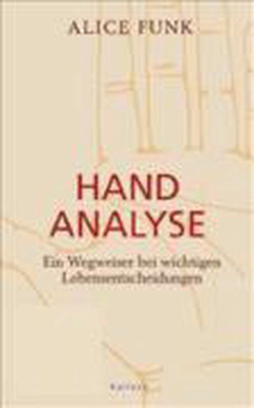 Handanalyse — boekomslag