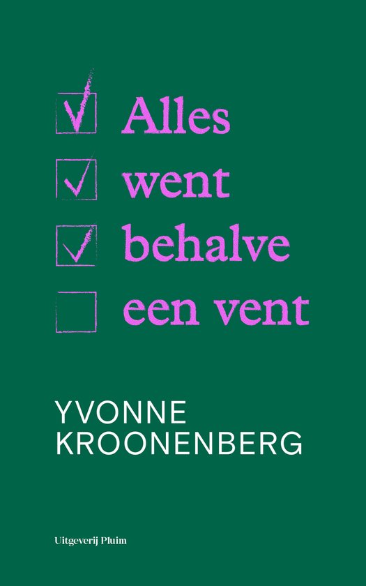 Alles went behalve een vent — boekomslag