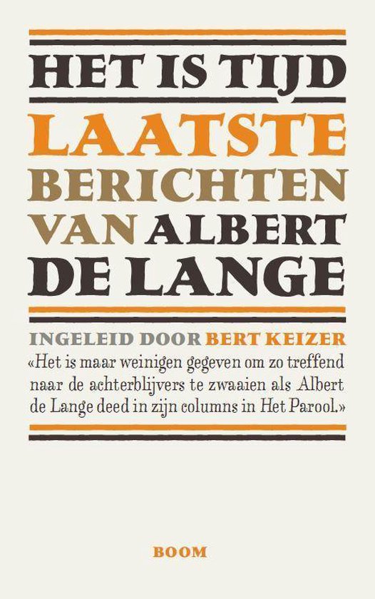 Het is tijd — boekomslag