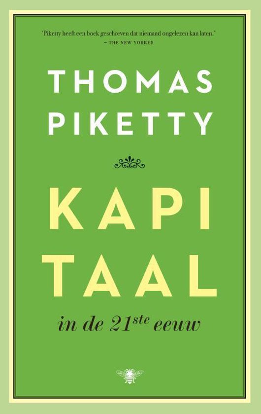 Kapitaal in de 21ste eeuw — omslag