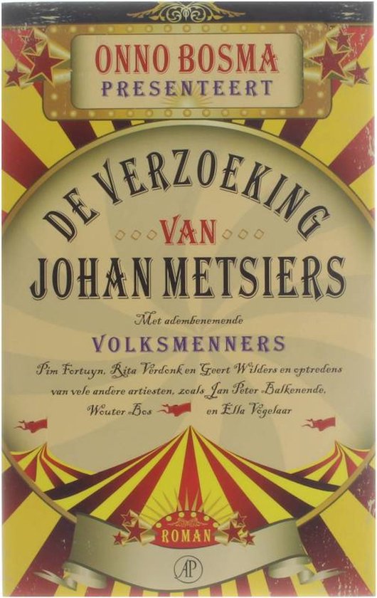 De verzoeking van Johan Metsiers — boekomslag