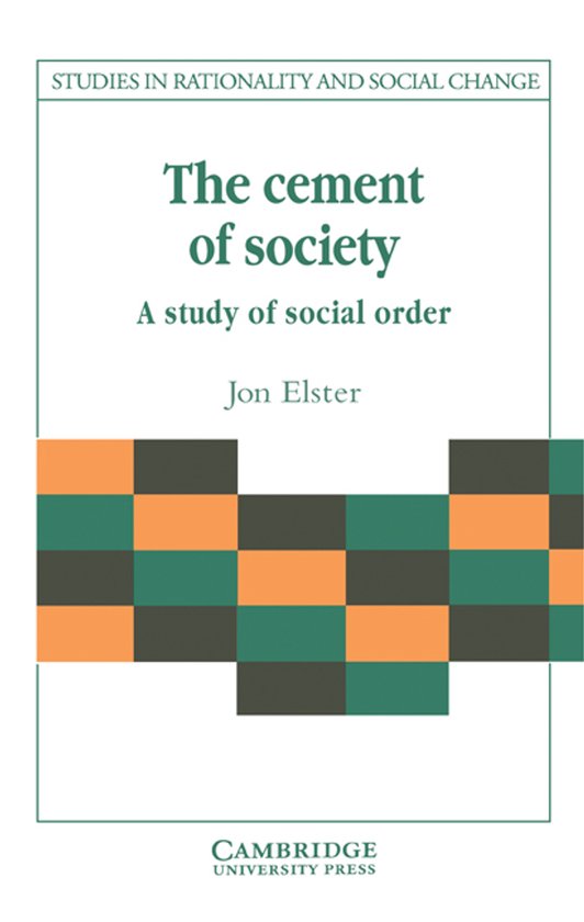 Studies in Rationality and Social Change-The Cement of Society — boekomslag