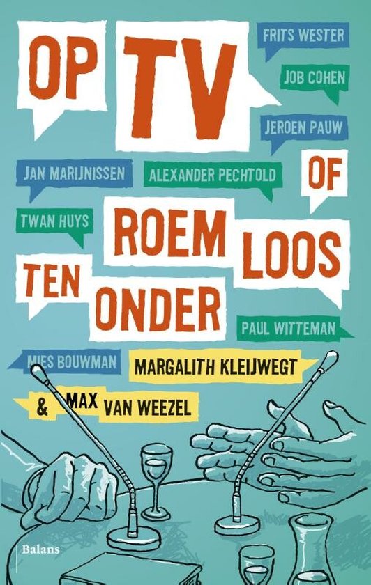 Op tv, of roemloos ten onder — boekomslag