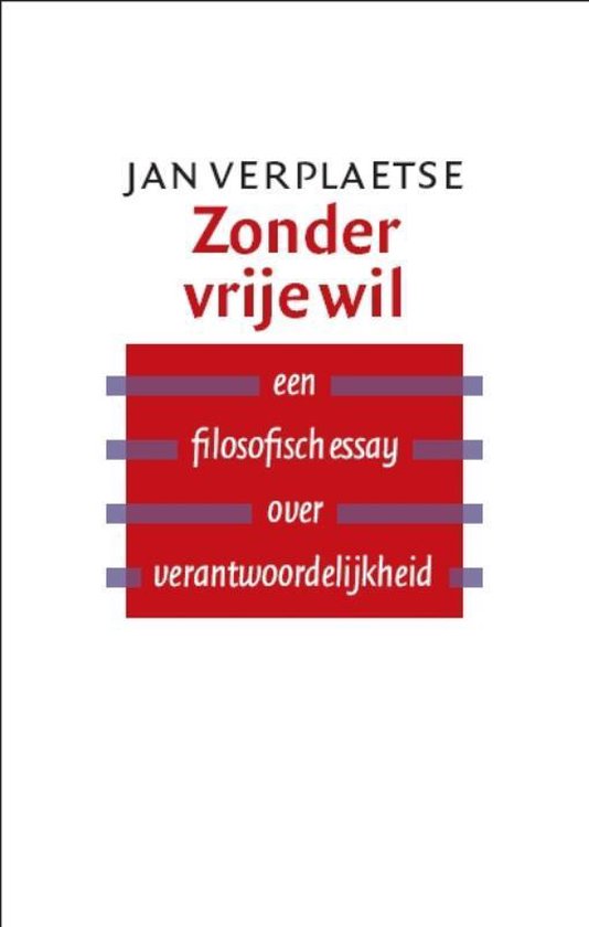Zonder vrije wil — boekomslag