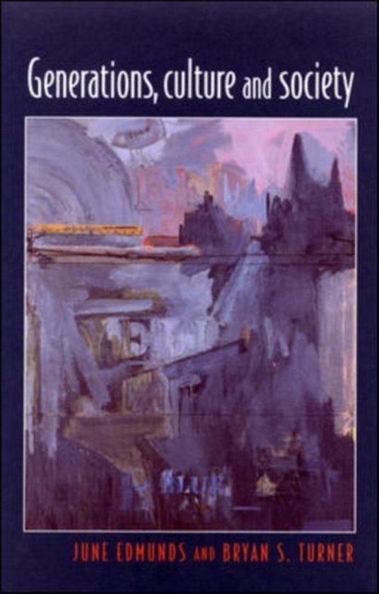 GENERATIONS, CULTURE AND SOCIETY — boekomslag