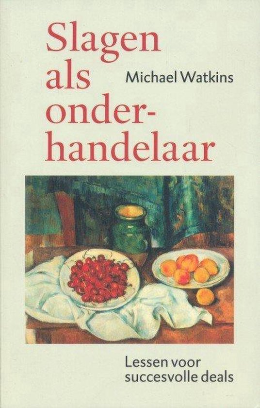 Slagen Als Onderhandelaar — boekomslag