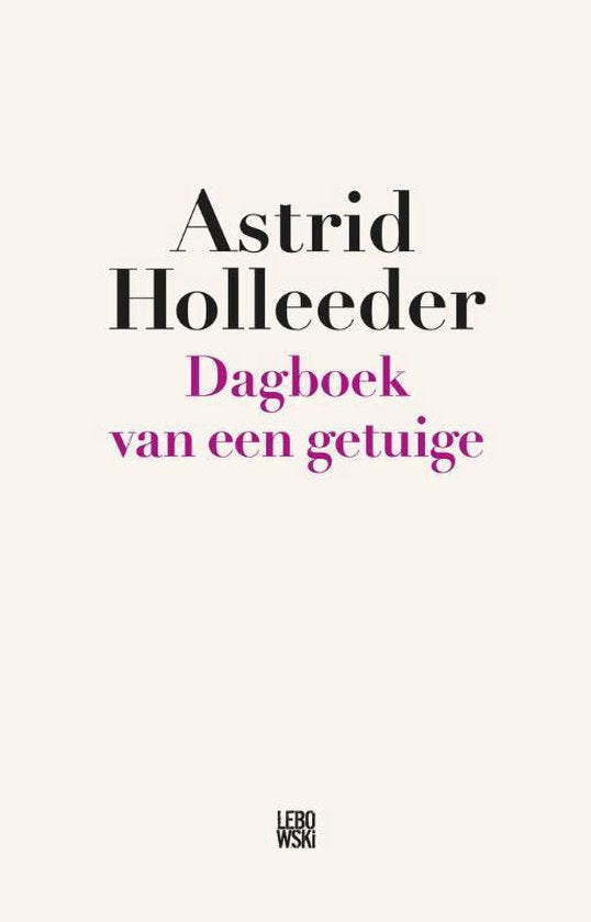 Dagboek van een getuige — boekomslag