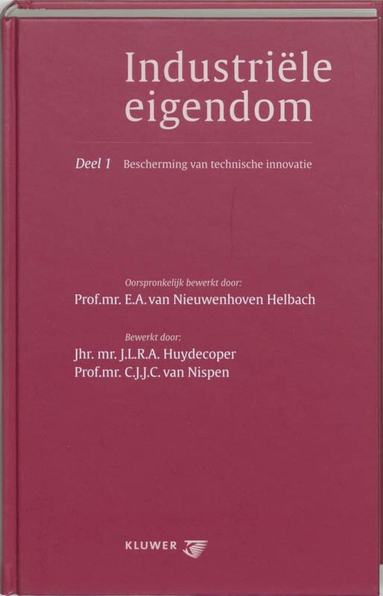 Industriele eigendom 1 — boekomslag