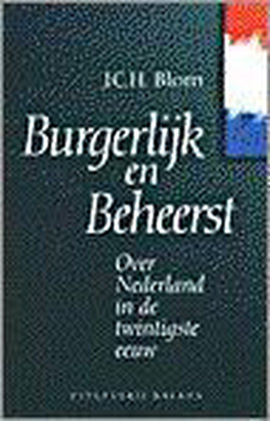 Burgerlijk en beheerst — boekomslag