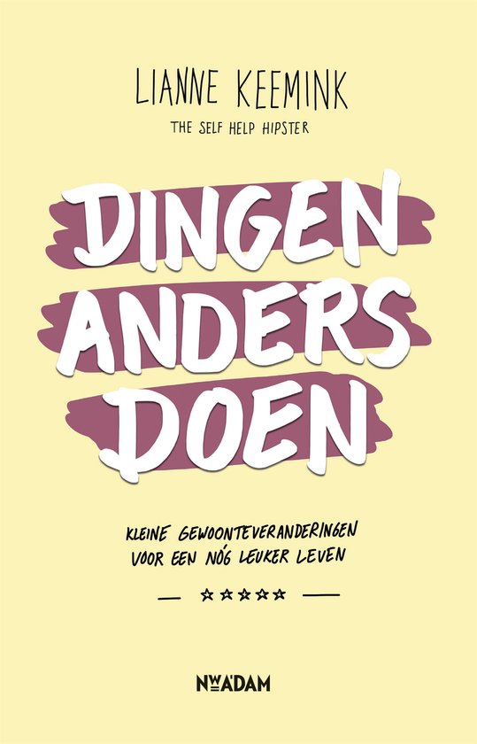 Dingen anders doen — boekomslag
