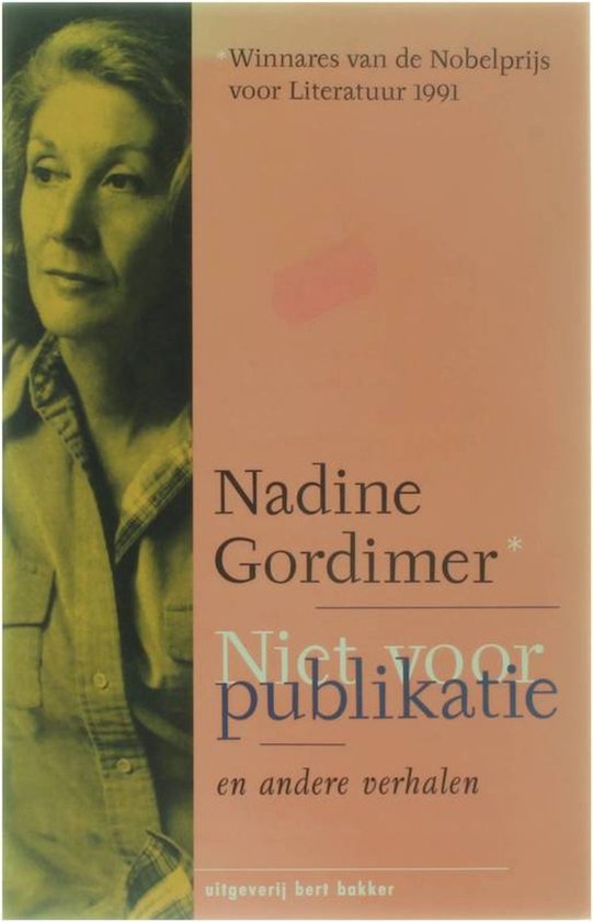Niet voor publikatie — boekomslag