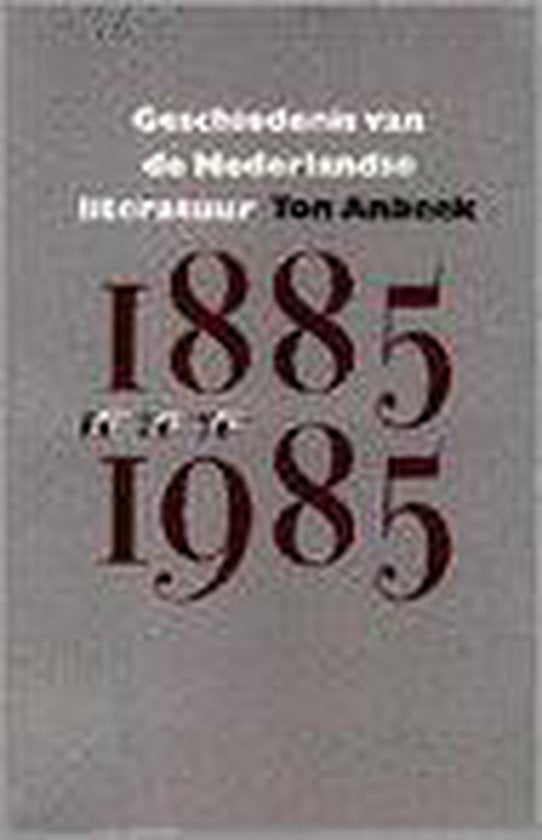 Geschiedenis van de Nederlandse literatuur tussen 1885 en 1985 — boekomslag