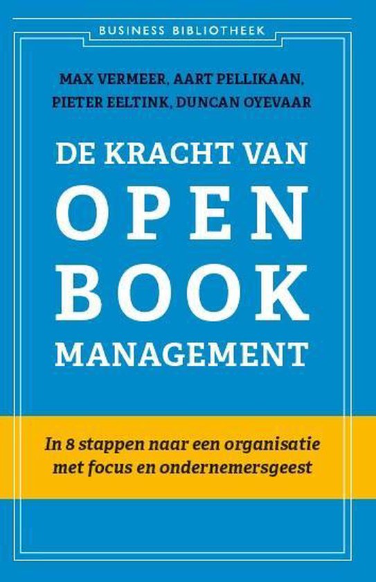De kracht van open-book management — omslag