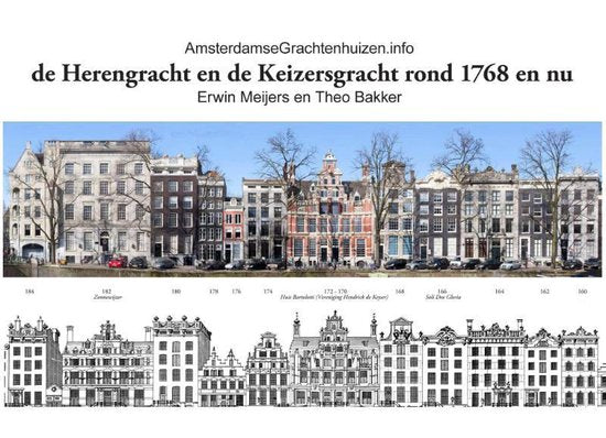 De Herengracht en de Keizersgracht rond 1768 en nu — boekomslag