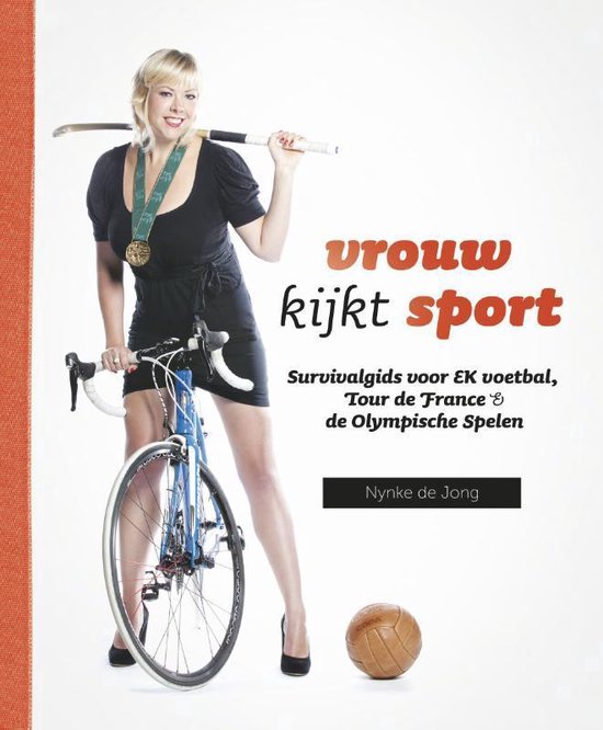 Vrouw kijkt sport — omslag