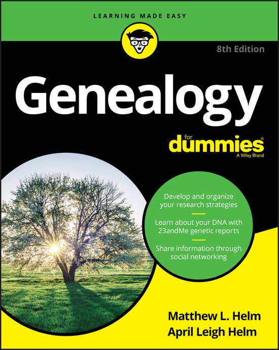 Genealogy for Dummies — boekomslag
