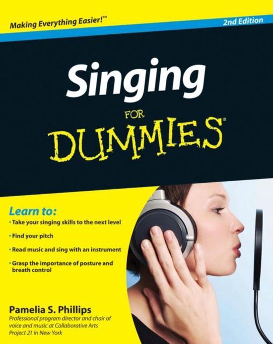 Singing For Dummies 2nd — boekomslag