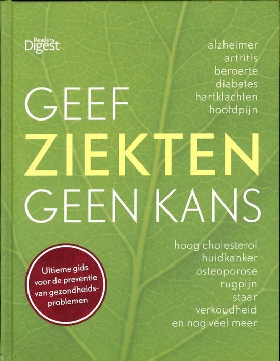 Geef Ziekten Geen Kans — boekomslag