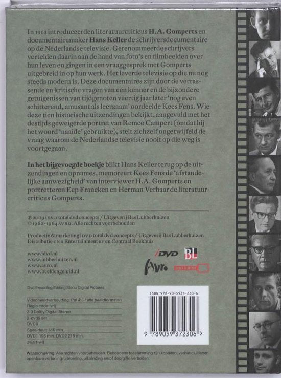 Literaire ontmoetingen : de legendarische tv-documentaires van H.A. Gomperts en Hans Keller — boekomslag