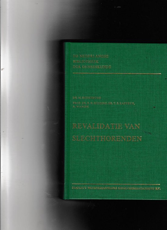 Revalidatie van slechthorenden 1e d — boekomslag