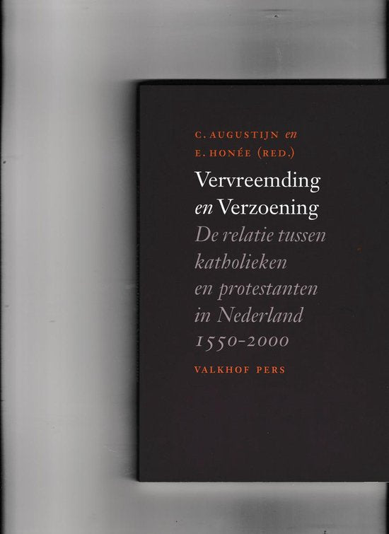 Vervreemding En Verzoening — boekomslag