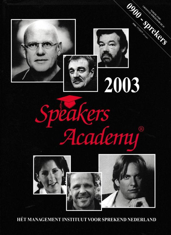 2003 Speakers Academy — boekomslag