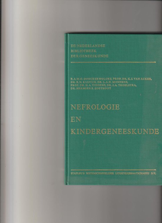 Nefrologie en kindergeneeskunde — boekomslag