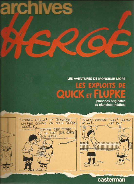 Archives 2 quick et flupke — boekomslag