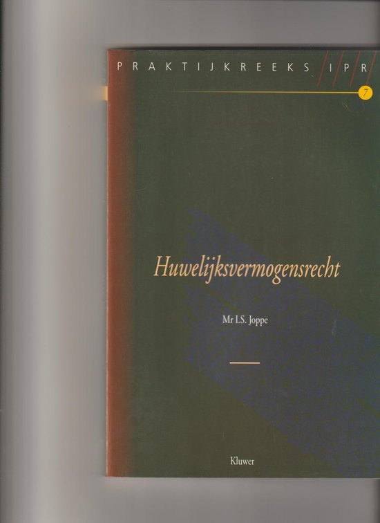 Huwelijksvermogensrecht — boekomslag