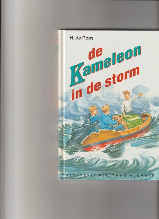 De kameleon in de storm — boekomslag