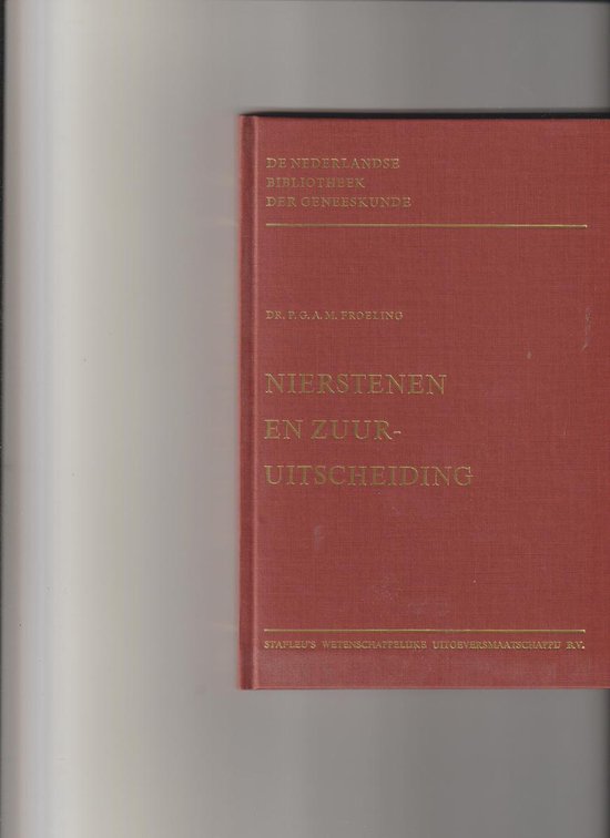 Nierstenen en zuuruitscheiding — boekomslag