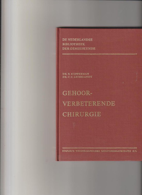 Gehoorverbeterende chirurgie — boekomslag