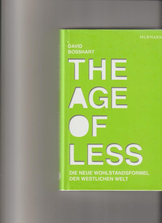 The Age of Less — boekomslag