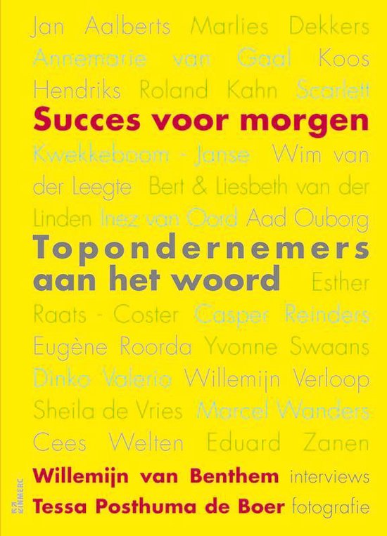 Succes Voor Morgen — boekomslag