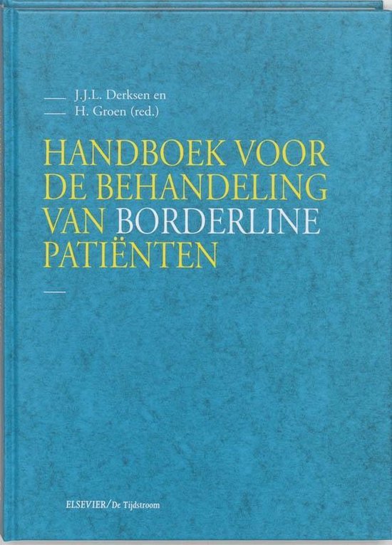 Handboek voor de behandeling van borderline patienten — boekomslag