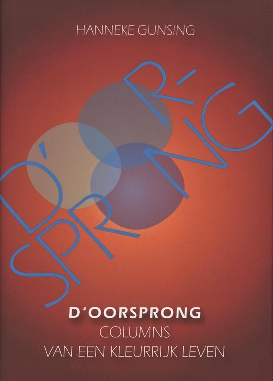 d oorsprong — boekomslag