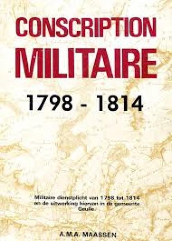 Conscription militaire 1798-1914 — boekomslag