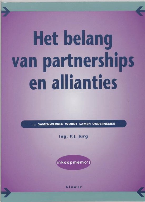 Het belang van partnerships en allianties — boekomslag