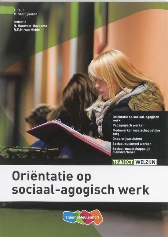 Traject Welzijn - Orientatie sociaal-agogisch werk — boekomslag