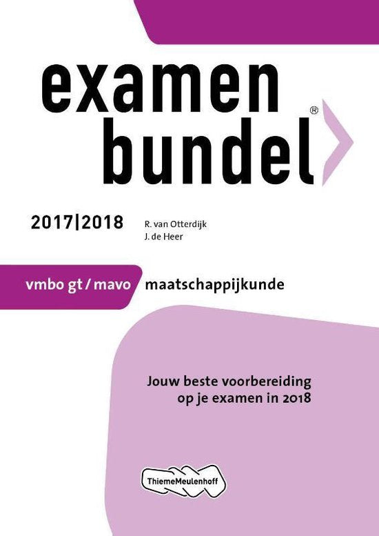 Examenbundel Maatschappijkunde 2017/2018 vmbo-gt/mavo — boekomslag