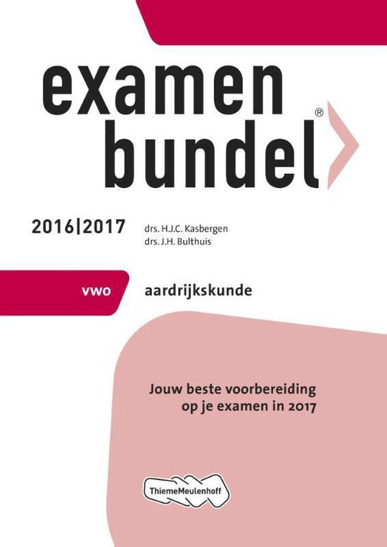 Examenbundel vwo Aardrijkskunde 2016/2017 — boekomslag