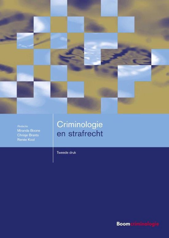 Boom studieboeken criminologie - Criminologie en strafrecht — boekomslag